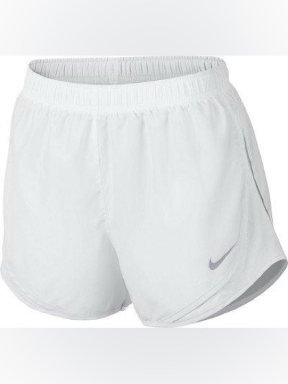 White Nike Women's Athletic Running Shorts